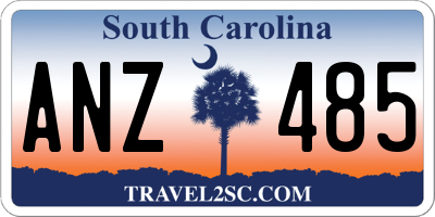 SC license plate ANZ485