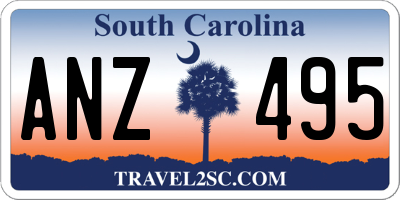 SC license plate ANZ495