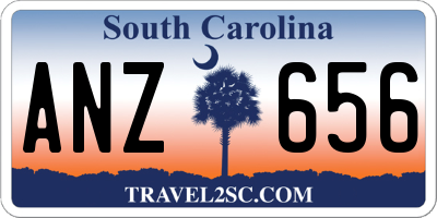 SC license plate ANZ656