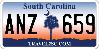 SC license plate ANZ659