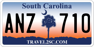 SC license plate ANZ710