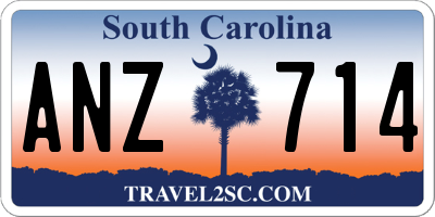 SC license plate ANZ714