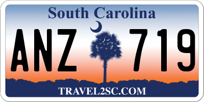 SC license plate ANZ719