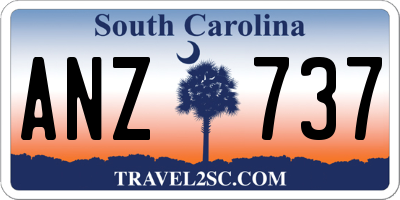 SC license plate ANZ737