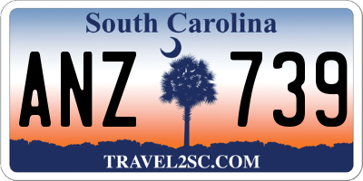 SC license plate ANZ739