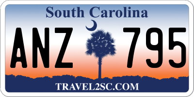 SC license plate ANZ795