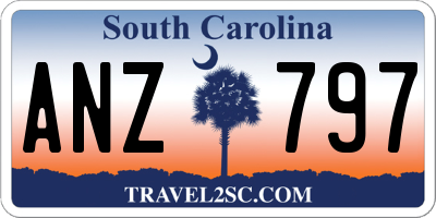 SC license plate ANZ797