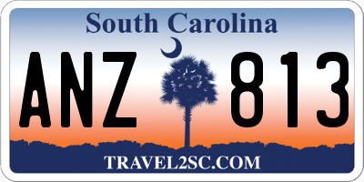 SC license plate ANZ813