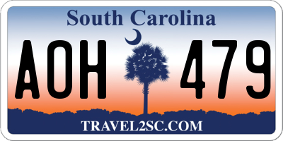 SC license plate AOH479