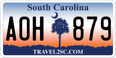SC license plate AOH879