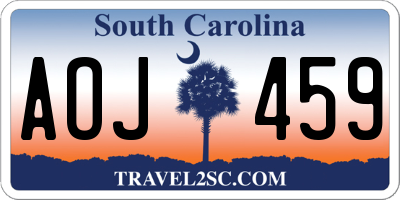 SC license plate AOJ459