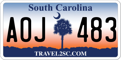 SC license plate AOJ483