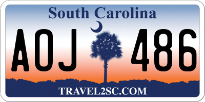 SC license plate AOJ486