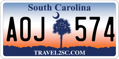 SC license plate AOJ574