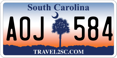 SC license plate AOJ584