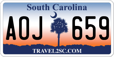SC license plate AOJ659