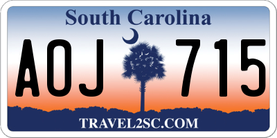 SC license plate AOJ715