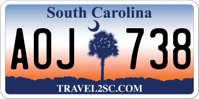 SC license plate AOJ738