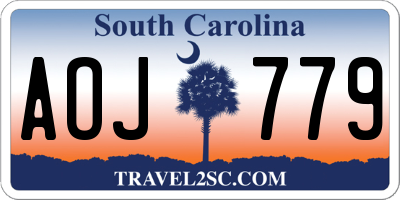 SC license plate AOJ779