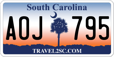 SC license plate AOJ795