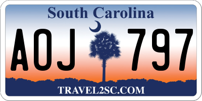SC license plate AOJ797