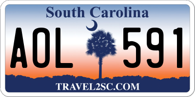 SC license plate AOL591