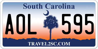 SC license plate AOL595