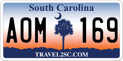 SC license plate AOM169