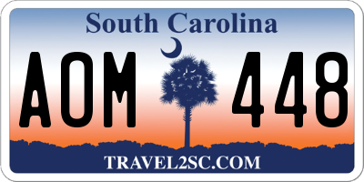 SC license plate AOM448