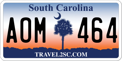 SC license plate AOM464
