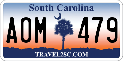 SC license plate AOM479