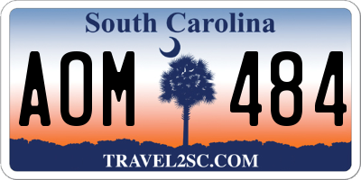 SC license plate AOM484