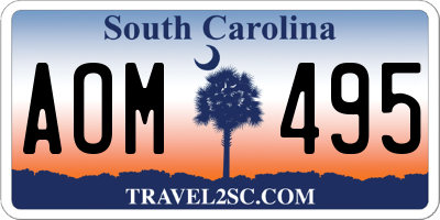 SC license plate AOM495