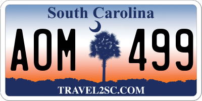 SC license plate AOM499