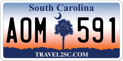 SC license plate AOM591