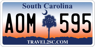 SC license plate AOM595