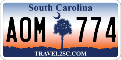 SC license plate AOM774