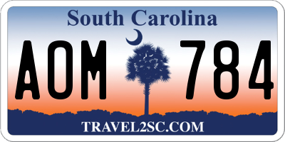SC license plate AOM784