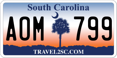 SC license plate AOM799