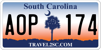 SC license plate AOP174