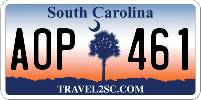 SC license plate AOP461