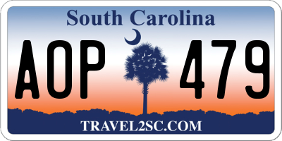 SC license plate AOP479