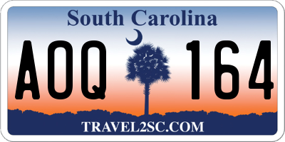 SC license plate AOQ164