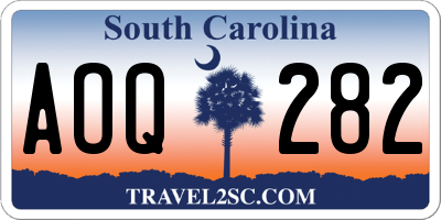 SC license plate AOQ282
