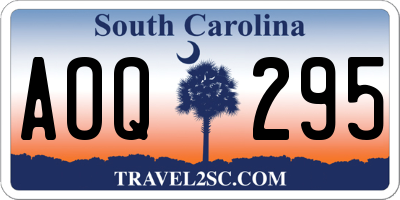 SC license plate AOQ295