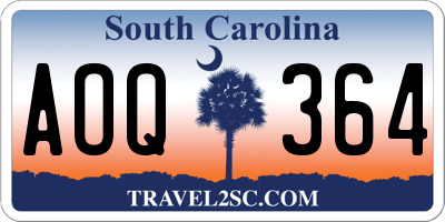 SC license plate AOQ364