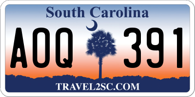 SC license plate AOQ391