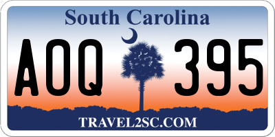 SC license plate AOQ395