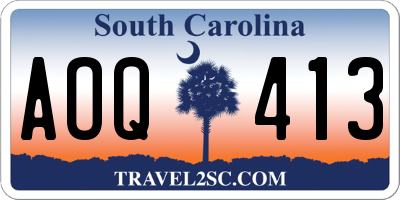 SC license plate AOQ413