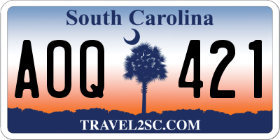 SC license plate AOQ421